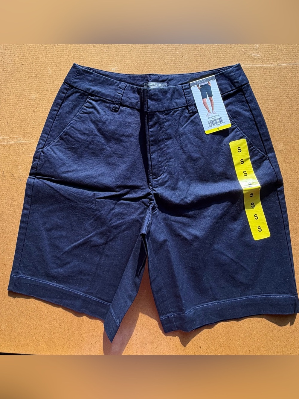 Matty M NEW Women's Navy Blue Bermuda Style Short Size S